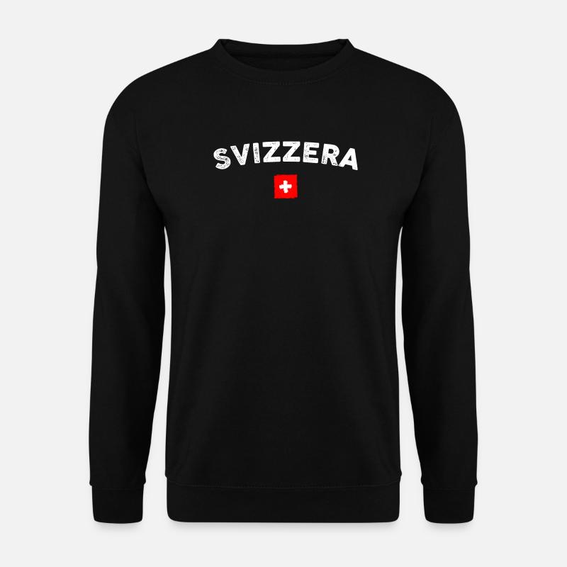 Svizzera Arc Emblem Flagge - Unisex Pullover - Schwarz