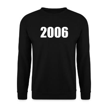 2006 modèle d’anniversaire personnaliser la conception - Sweat-shirt Unisexe - noir - Devant - Alina (178cm) & Michal (187cm)