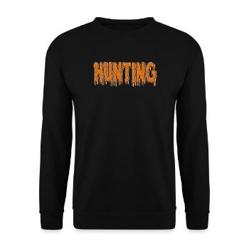 hunt - Unisex Sweatshirt - black - Front - Alina (178cm) & Michal (187cm)