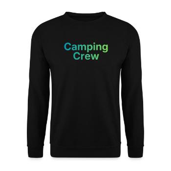 Camping Crew - Unisex Sweatshirt - black - Front - Alina (178cm) & Michal (187cm)