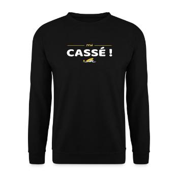 J'tai cassé ! Réplique culte Brice de Nice - Sweat-shirt Unisexe - noir - Devant - Alina (178cm) & Michal (187cm)