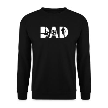 Football Papa Football Papa Fête des Pères - Sweat-shirt Unisexe - noir - Devant - Alina (178cm) & Michal (187cm)