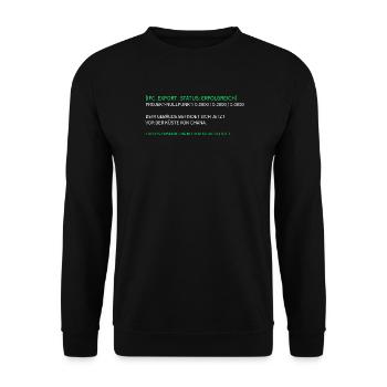 BIM Koordinator T-Shirt IFC Export Ghana - Unisex Pullover - Schwarz - Vorne - Alina (178cm) & Michal (187cm)