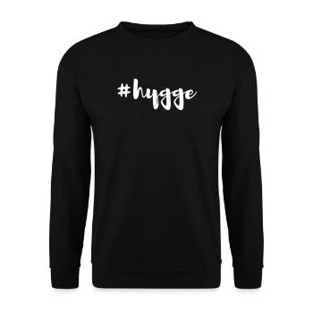 Hygge Bien-être Quote Hashtag Logement Scandinavie - Sweat-shirt Unisexe - noir - Devant - Alina (178cm) & Michal (187cm)