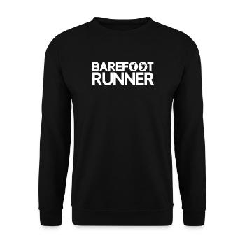 Barfußläufer - Unisex Pullover - Schwarz - Vorne - Alina (178cm) & Michal (187cm)