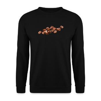 Art réaliste des grains de café - Sweat-shirt Unisexe - noir - Devant - Alina (178cm) & Michal (187cm)