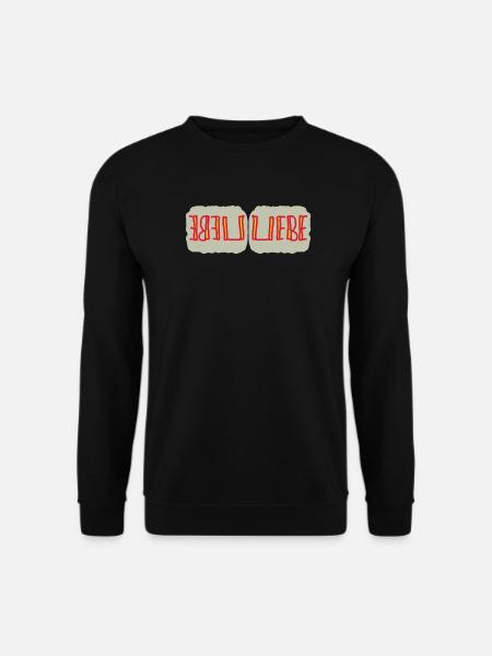 Herzliche Liebe Reflexionen - Unisex Pullover - Schwarz