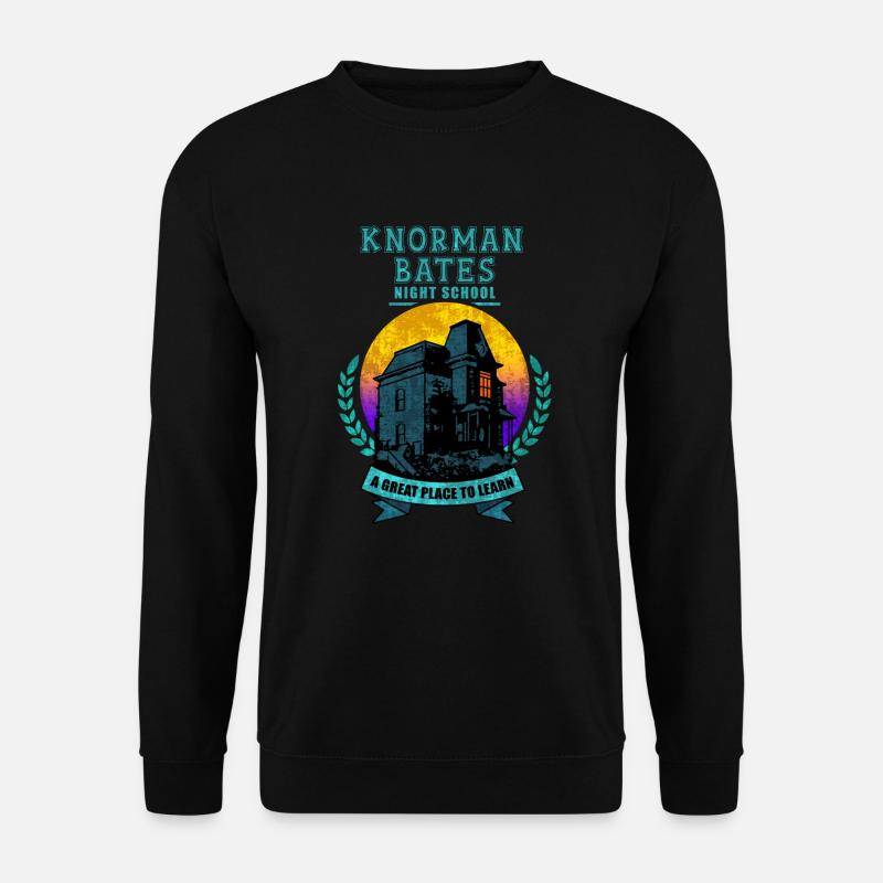 KNORMAN BATES NACHTSCHULE - Unisex Pullover - Schwarz