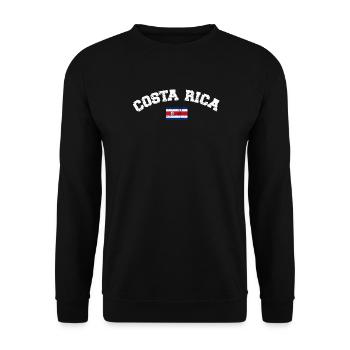 Costa Rica - Unisex Pullover - Schwarz - Vorne - Alina (178cm) & Michal (187cm)