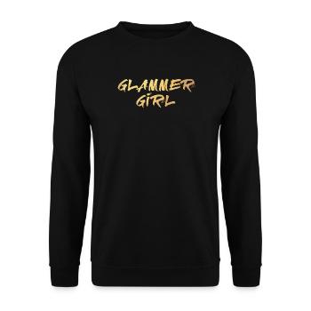 Glammer Girl Or Luxe Exclusif Fille - Sweat-shirt Unisexe - noir - Devant - Alina (178cm) & Michal (187cm)