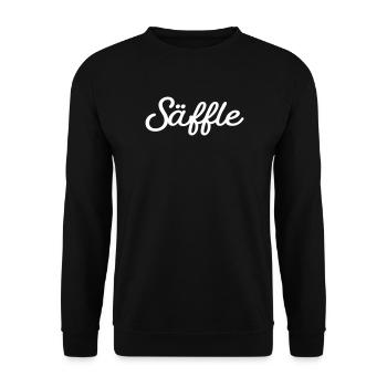 Säffle white - Unisex Sweatshirt - black - Front - Alina (178cm) & Michal (187cm)