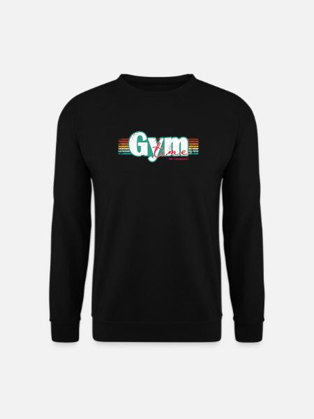 Gym Time – Inga ursäkter Fitness Design Fitnessstudio - Unisextröja - svart