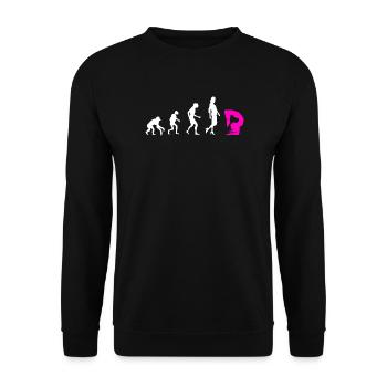 Zitat Für Einen Schlangenmensch - Unisex Pullover - Schwarz - Vorne - Alina (178cm) & Michal (187cm)