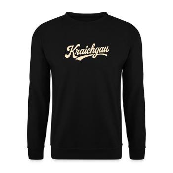 Kraichgau Schriftzug - Unisex Pullover - Schwarz - Vorne - Alina (178cm) & Michal (187cm)