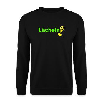 Sourire , Amical - Sweat-shirt Unisexe - noir - Devant - Alina (178cm) & Michal (187cm)
