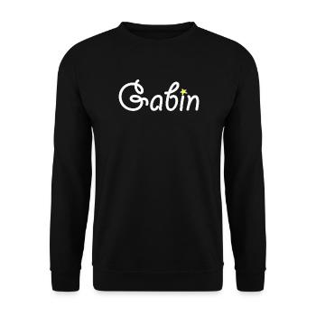 Gabin - Sweat-shirt Unisexe - noir - Devant - Alina (178cm) & Michal (187cm)