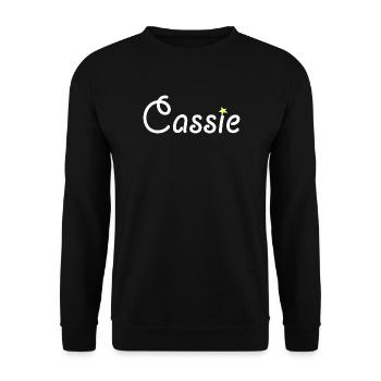 Cassie - Sweat-shirt Unisexe - noir - Devant - Alina (178cm) & Michal (187cm)