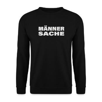 Men's business - Unisex Sweatshirt - black - Front - Alina (178cm) & Michal (187cm)