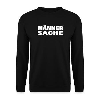 Men's business - Unisex Sweatshirt - black - Front - Alina (178cm) & Michal (187cm)