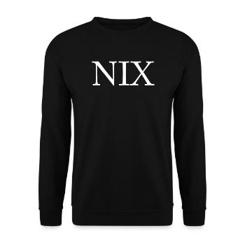 NOTHING - Unisex Sweatshirt - black - Front - Alina (178cm) & Michal (187cm)