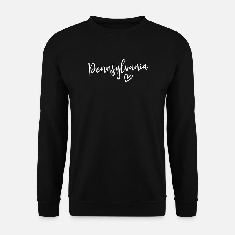 Pennsylvania Heart Women's Love Pennsylvania - Unisex Pullover - Schwarz