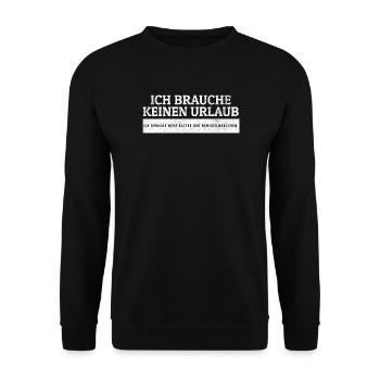 SARCASM - More coffee. Fewer people. - Unisex Sweatshirt - black - Front - Alina (178cm) & Michal (187cm)
