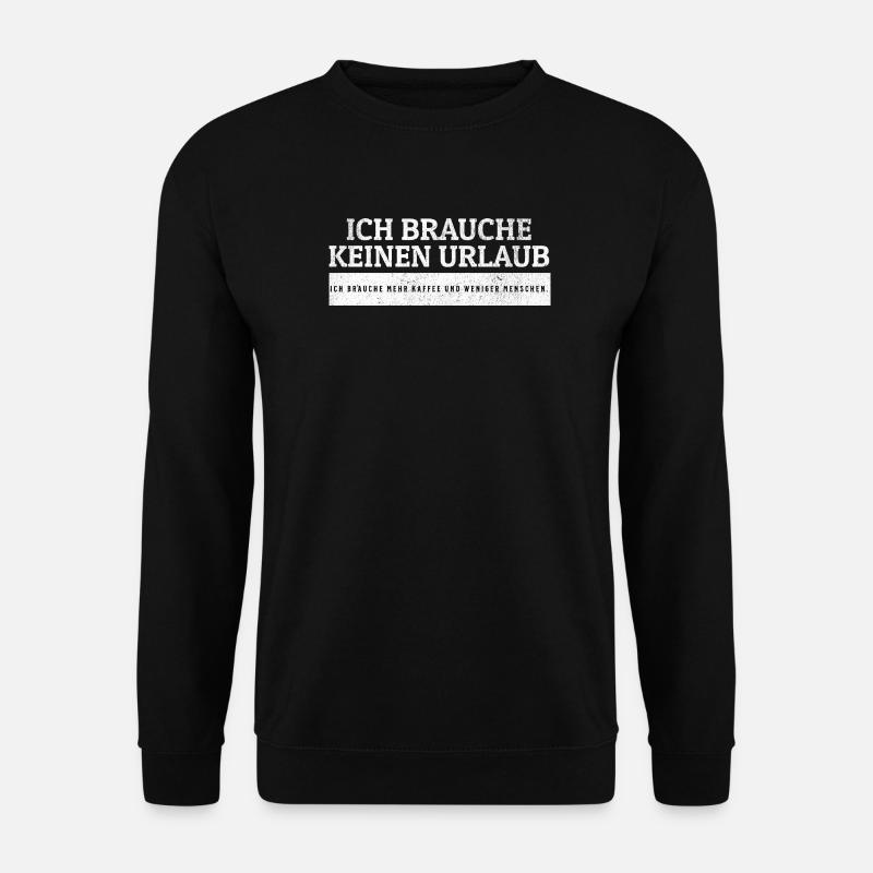 SARKASMUS - Mehr Kaffee. Weniger Menschen. - Unisex Pullover - Schwarz