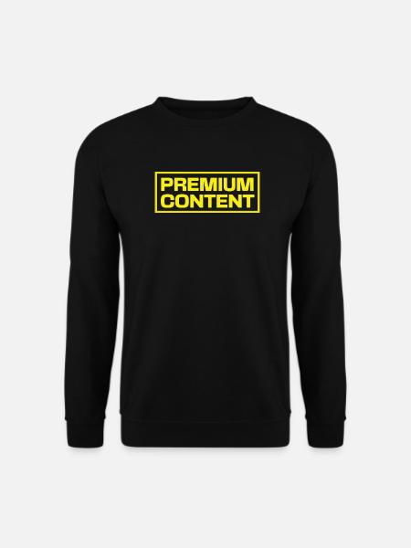 PREMIUM CONTENT LOGO - Unisex Pullover - Schwarz