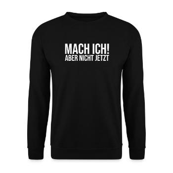 Büro Humor - Unisex Pullover - Schwarz - Vorne - Alina (178cm) & Michal (187cm)