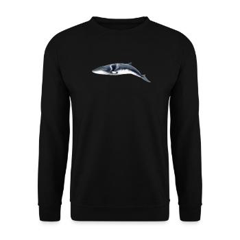Minke - Petit rorqual - baleine Minke - Sweat-shirt Unisexe - noir - Devant - Alina (178cm) & Michal (187cm)
