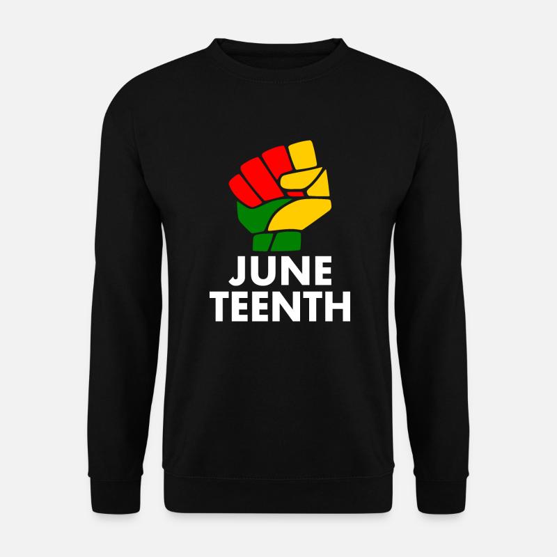 juneteenth - Sweat-shirt Unisexe - noir