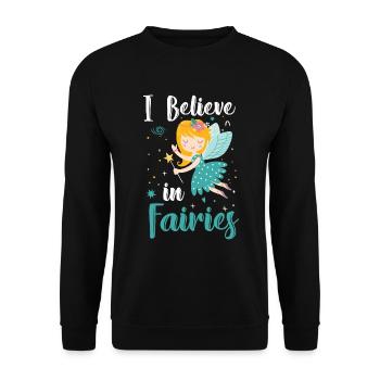 Fantasy Girl Sister Princess - Unisex Sweatshirt - black - Front - Alina (178cm) & Michal (187cm)