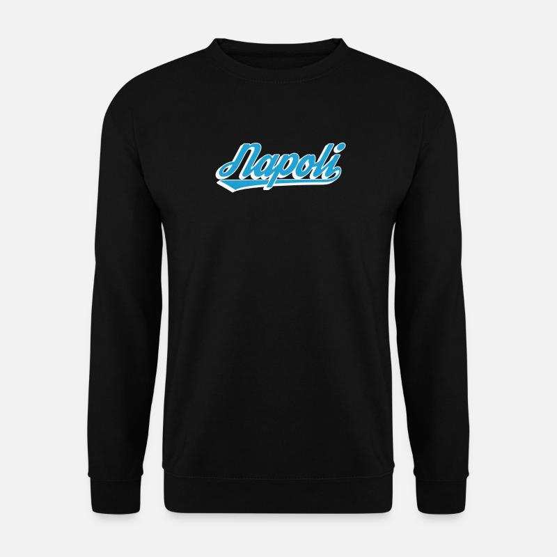 Napoli Retro Script Blue - Unisex Sweatshirt - black