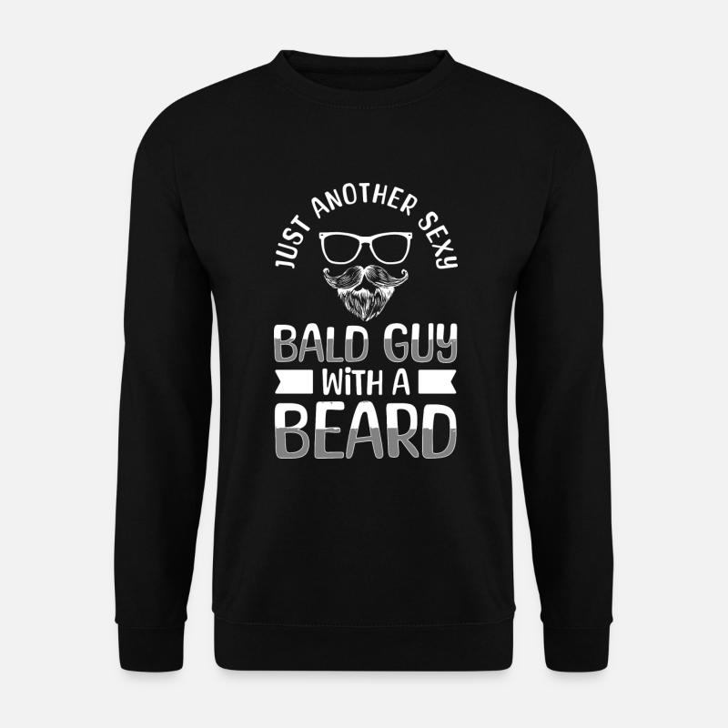 Glatze Platte Keine Haare - Unisex Pullover - Schwarz
