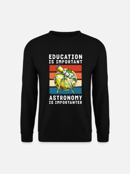 Star Rocket Solar System Science - Unisex Sweatshirt - black
