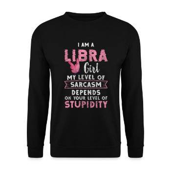 Zodiac sign Constellation Astrology Star - Unisex Sweatshirt - black - Front - Alina (178cm) & Michal (187cm)