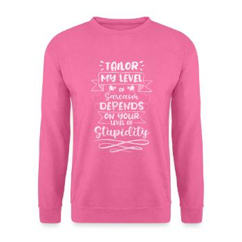Schneiderin Schere Näherin - Unisex Pullover - Pink - Vorne