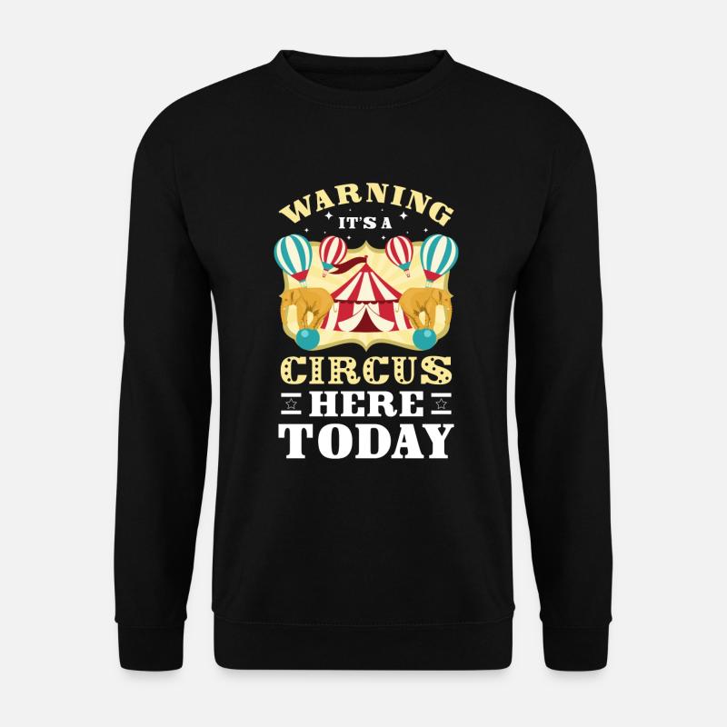 Zirkuszelt Spaß Wanderzirkus Ringmeister - Unisex Pullover - Schwarz