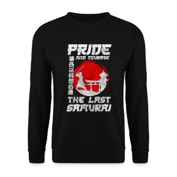 Combattant Épée Honneur Ninja - Sweat-shirt Unisexe - noir - Devant - Alina (178cm) & Michal (187cm)