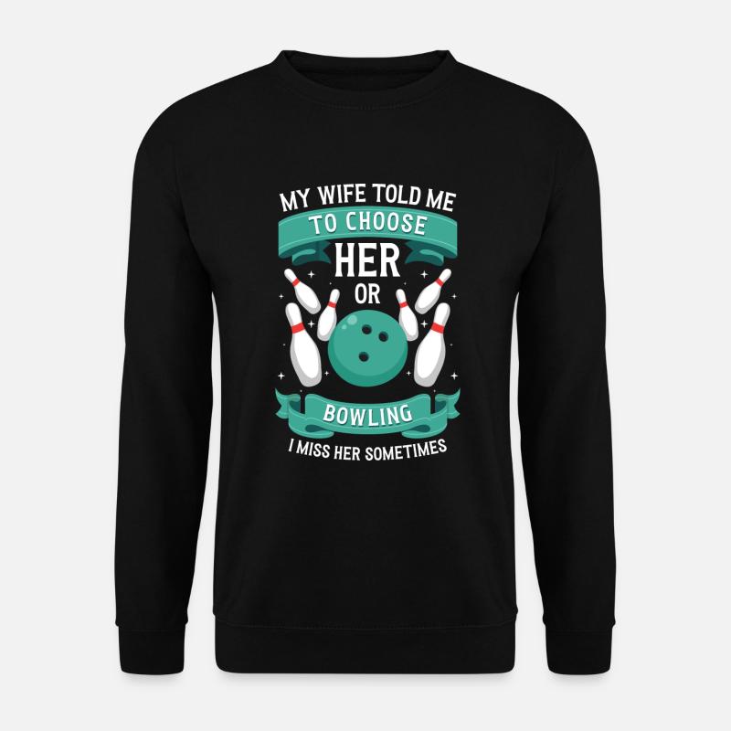 Bowling Spieler - Unisex Pullover - Schwarz