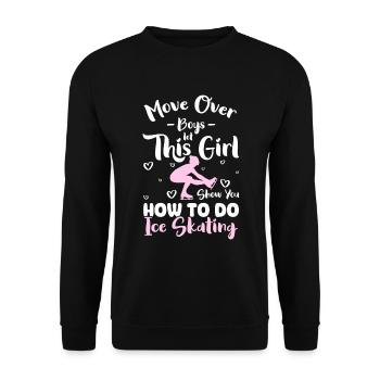 Ice Skating Figure Skating Sports - Unisex Sweatshirt - black - Front - Alina (178cm) & Michal (187cm)