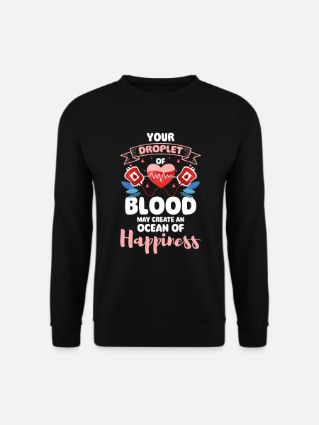 Blutspende Leben Krankenhaus - Unisex Pullover - Schwarz