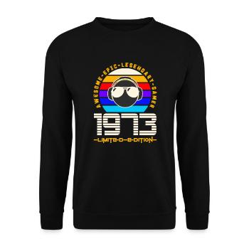 1973 - Unisex Sweatshirt - black - Front - Alina (178cm) & Michal (187cm)