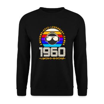 1960 - Unisex Sweatshirt - black - Front - Alina (178cm) & Michal (187cm)
