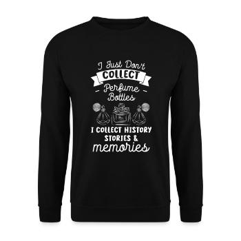 Scent Smell Perfumery Collector - Unisex Sweatshirt - black - Front - Alina (178cm) & Michal (187cm)