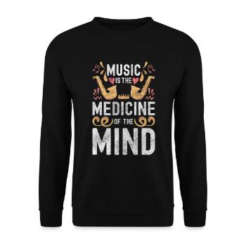 Music Instrument Concert Orchestra - Unisex Sweatshirt - black - Front - Alina (178cm) & Michal (187cm)