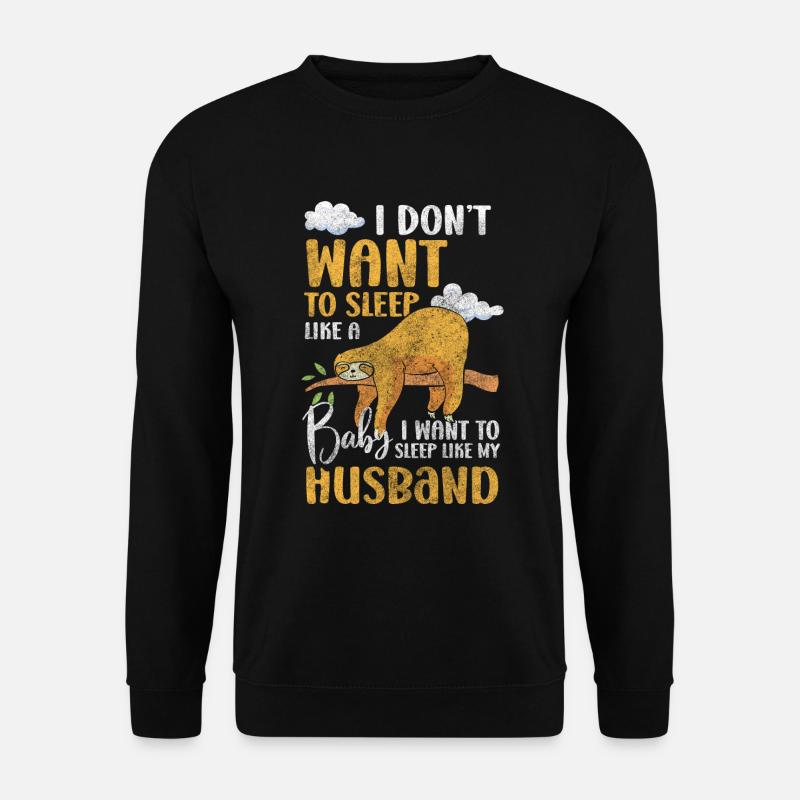 Schlaf Traum Ausruhen Pyjama - Unisex Pullover - Schwarz