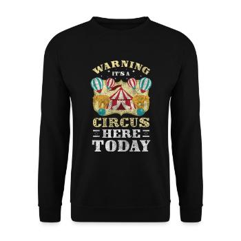 Circus Director Clown Idiots - Unisex Sweatshirt - black - Front - Alina (178cm) & Michal (187cm)