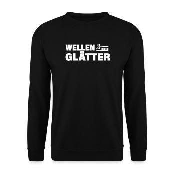 WAVE TROWELS - Unisex Sweatshirt - black - Front - Alina (178cm) & Michal (187cm)