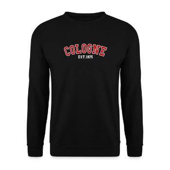 Cologne Est.1975  - Unisex Sweatshirt - black - Front - Alina (178cm) & Michal (187cm)